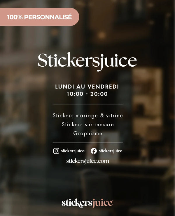 Stickers habillage commerce