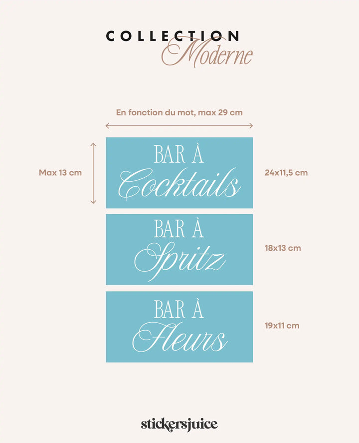 Sticker Bar à Cocktail & Bars Événements – Mariage, Anniversaire ...