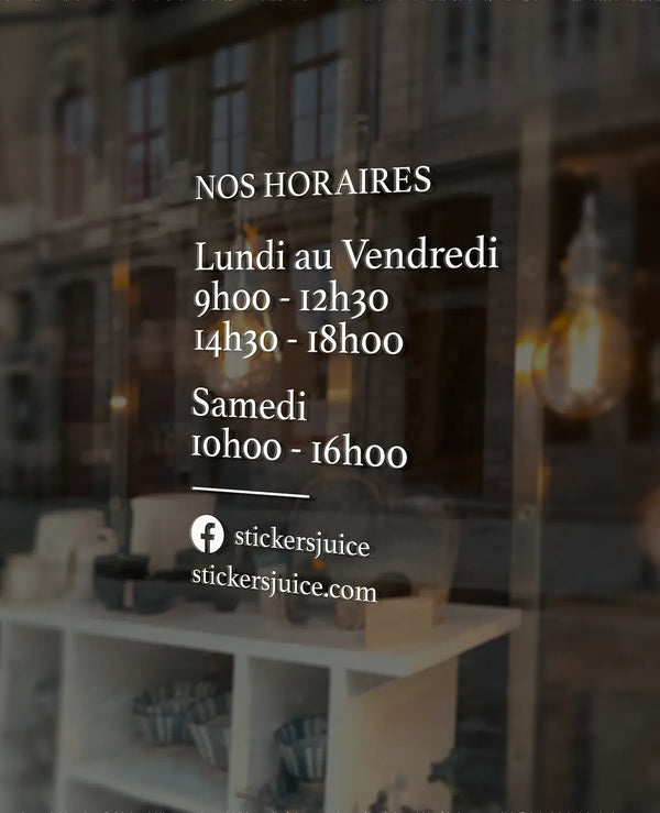 Stickers horaires vintage