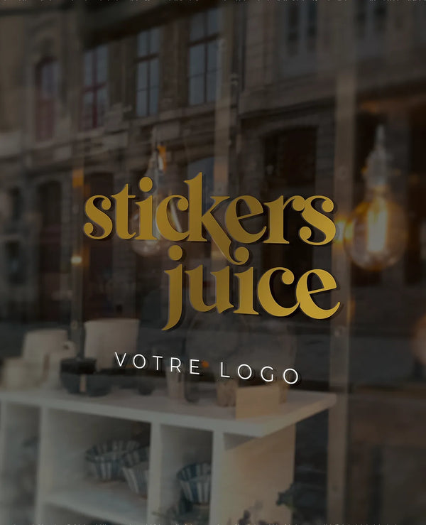 Stickers logo vitrine