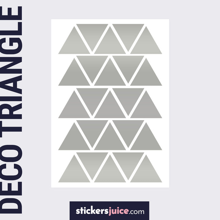 stickers triangle argentés