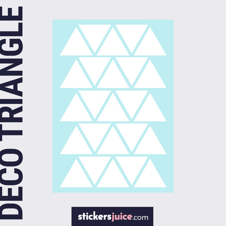 stickers triangle blanc