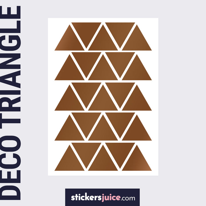 stickers triangle cuivré