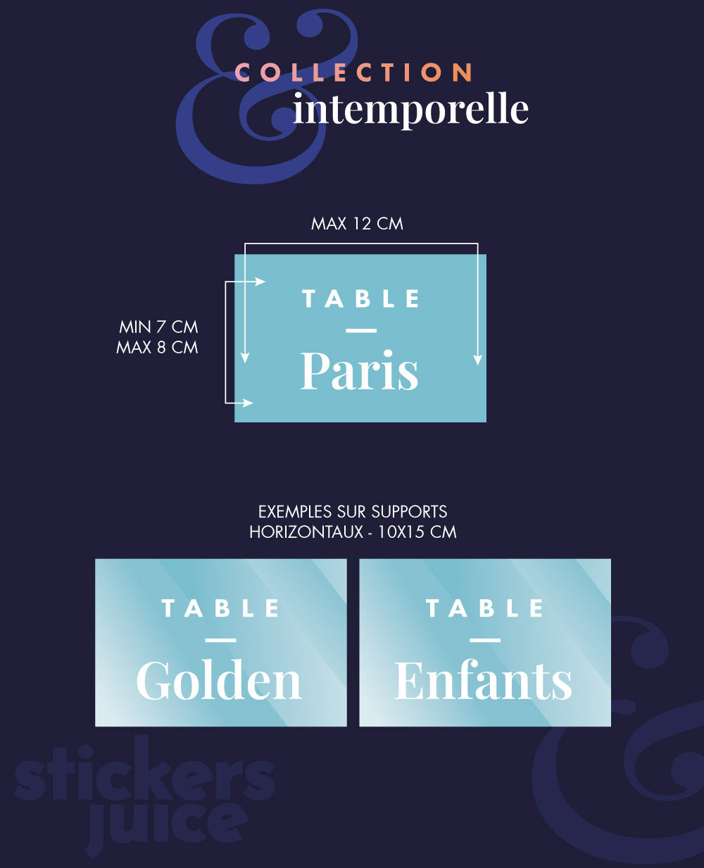 Noms de table mariage personnalisés – Stickersjuice