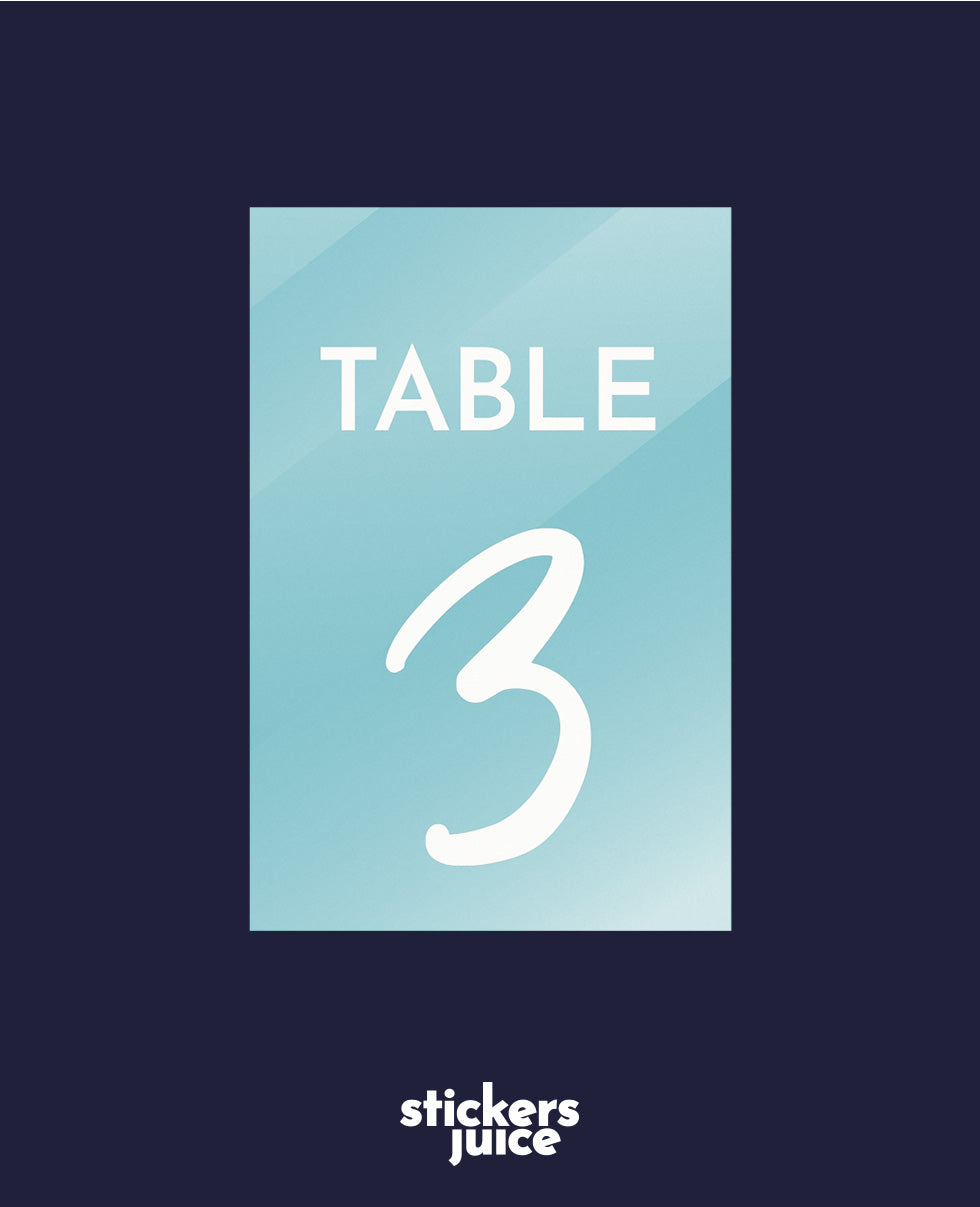 Stickers - Numéro / Nom de table - MASNEW