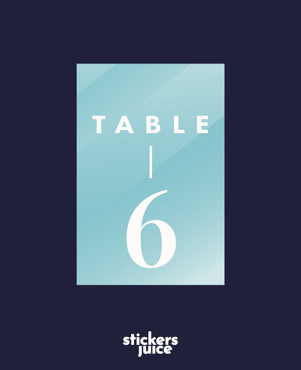 Stickers numéros de table | Intemporelle